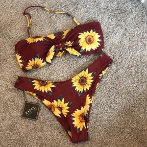 Zaful Sunflower bikini set